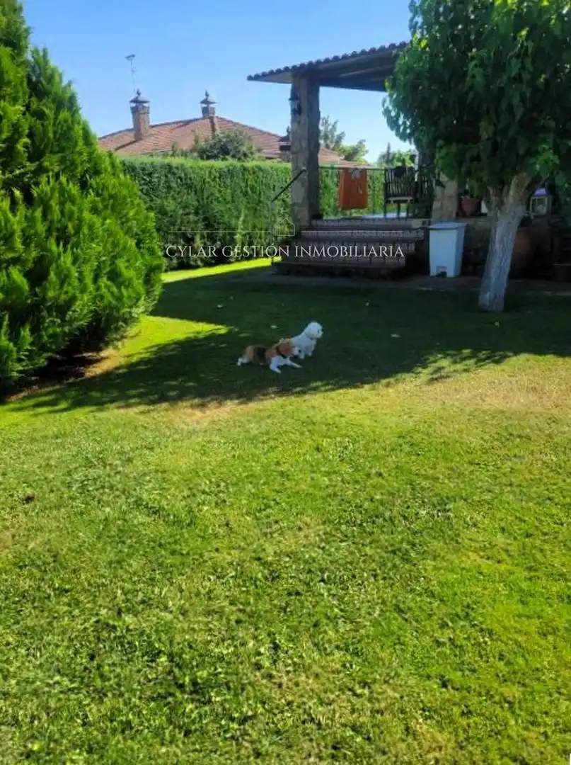 Jardí de Casa o xalet en venda en Castellanos de Villiquera amb Calefacció i Piscina
