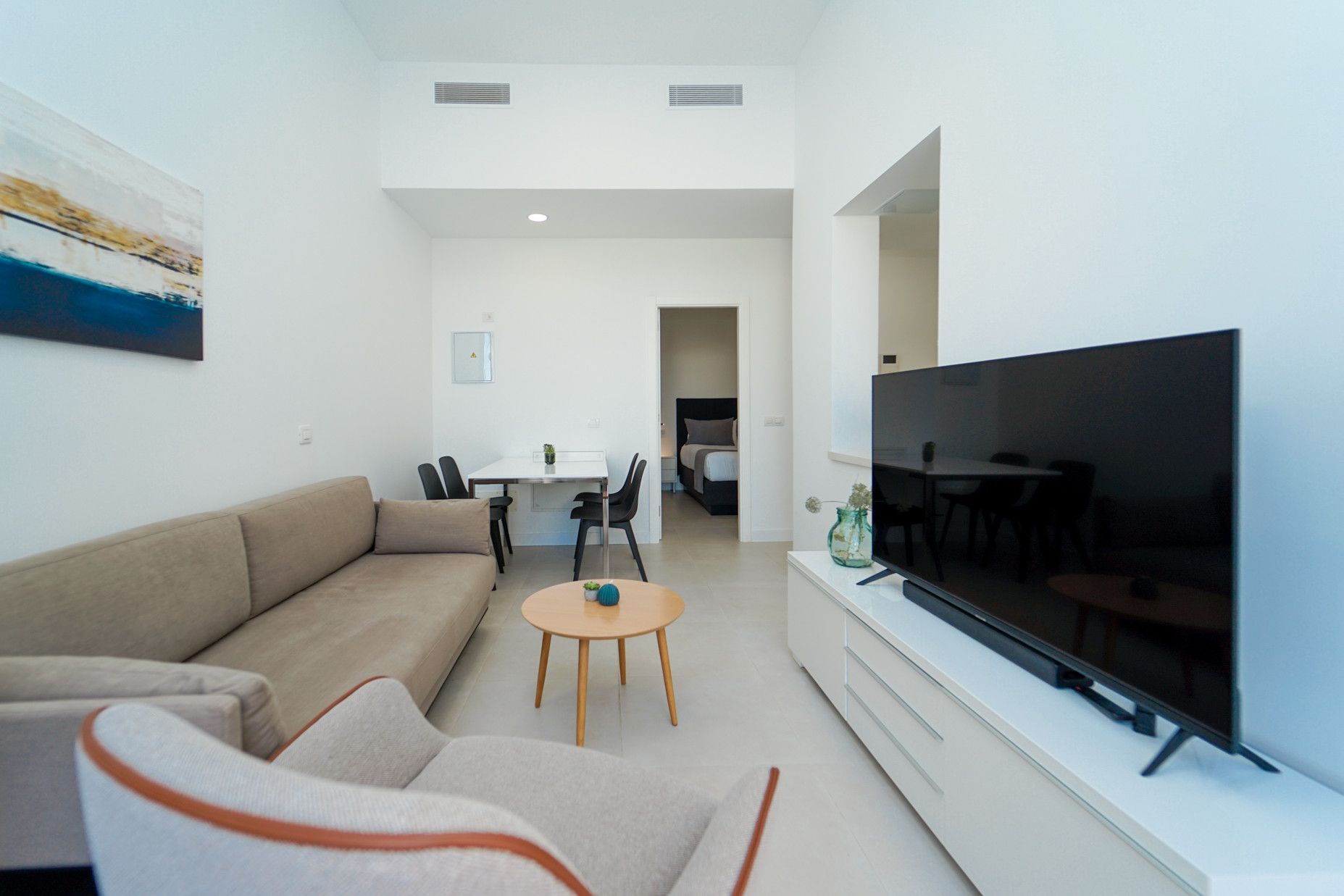 Sala de estar de Apartamento en venta en Mogán con Aire acondicionado, Terraza y Piscina