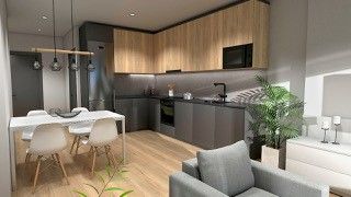Kitchen of Flat for sale in Badalona  with Air Conditioner, Heating and Terrace