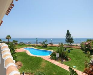 Jardí de Planta baixa en venda en Mijas amb Aire condicionat, Terrassa i Piscina