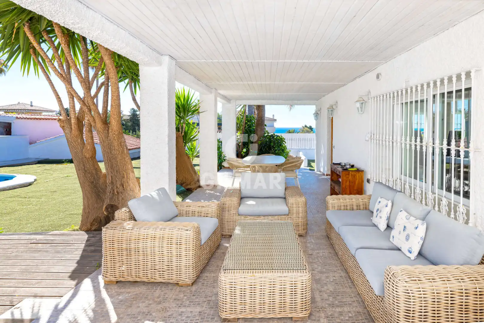 Terrassa de Casa o xalet en venda en Estepona amb Calefacció, Jardí privat i Piscina