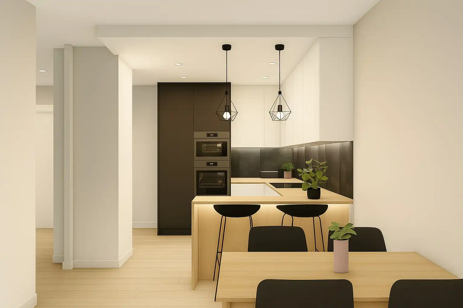 Cocina de Apartamento en venta en Madrid con Calefacción, Amueblado y Horno