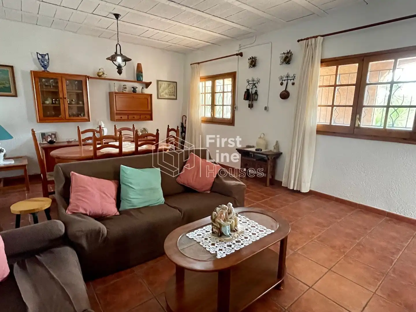 Sala d'estar de Casa o xalet en venda en Lloret de Mar amb Calefacció, Terrassa i Traster