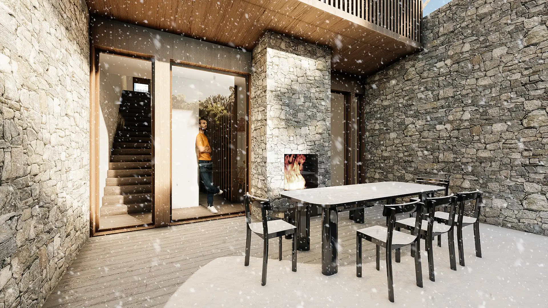 Terraza de Casa adosada en venta en Sallent de Gállego con Calefacción, Jardín privado y Terraza