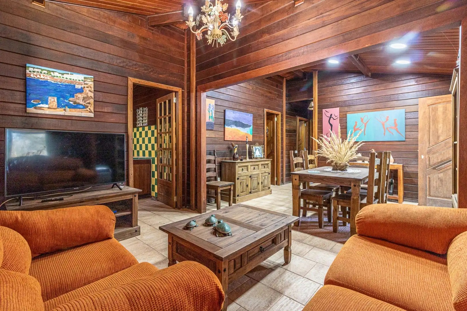 Sala de estar de Casa o chalet en venta en Alberic con Aire acondicionado, Jardín privado y Piscina