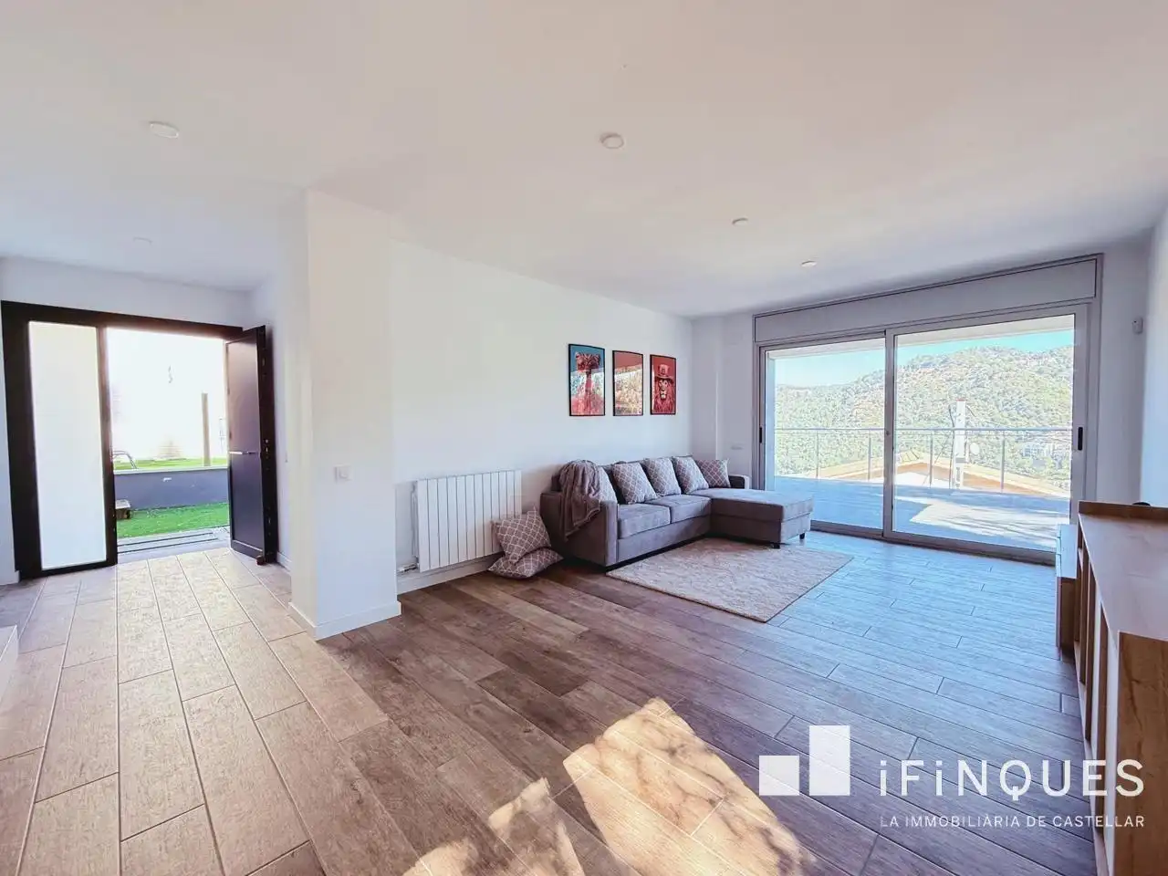 Living room of Houses for rent in Castellar del Vallès  with Air Conditioner, Heating and Private garden