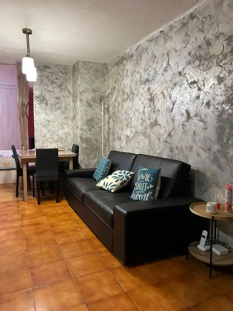 Sala d'estar de Estudi en venda en Santa Coloma de Gramenet amb Alarma