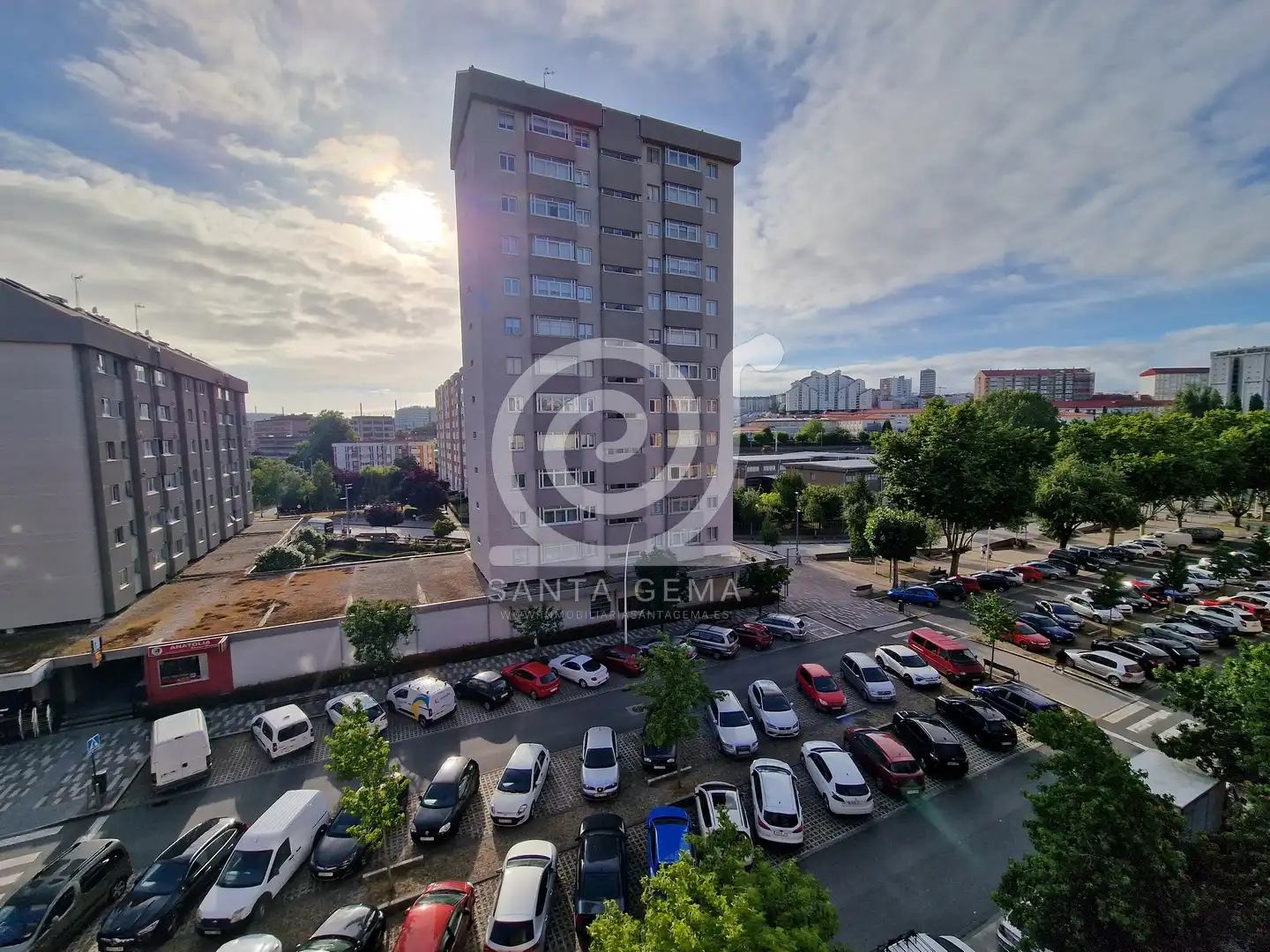 Parking of Flat for sale in A Coruña Capital   with Heating, Storage room and Furnished
