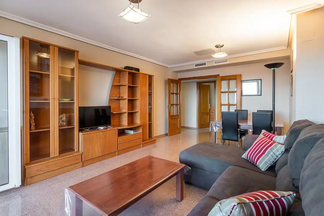 Living room of Flat for rent in El Campello  with Air Conditioner, Heating and Terrace
