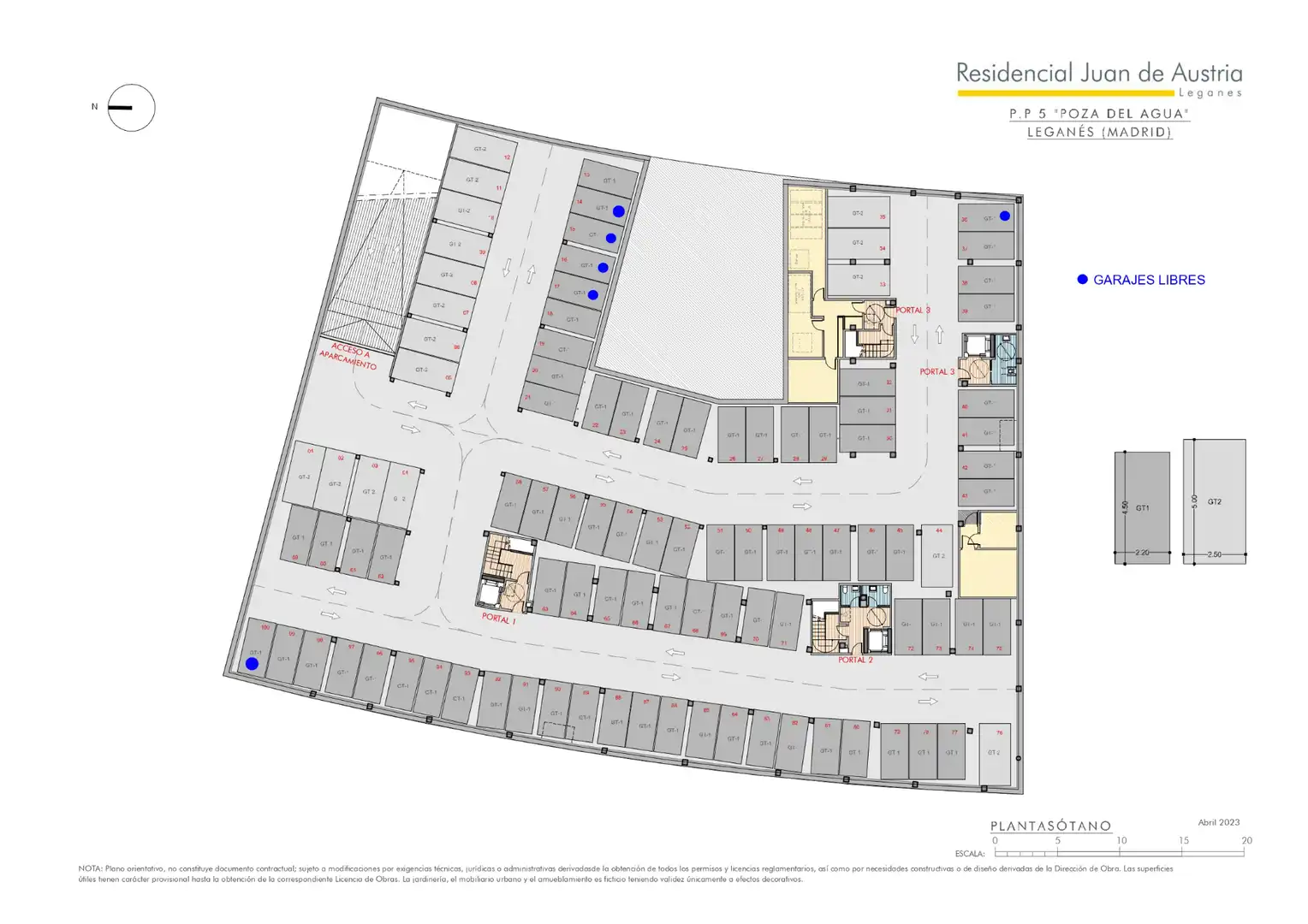 Einzelparkplatz mit Aufzug zum Verkauf in Calle Urano 2, imagen 3