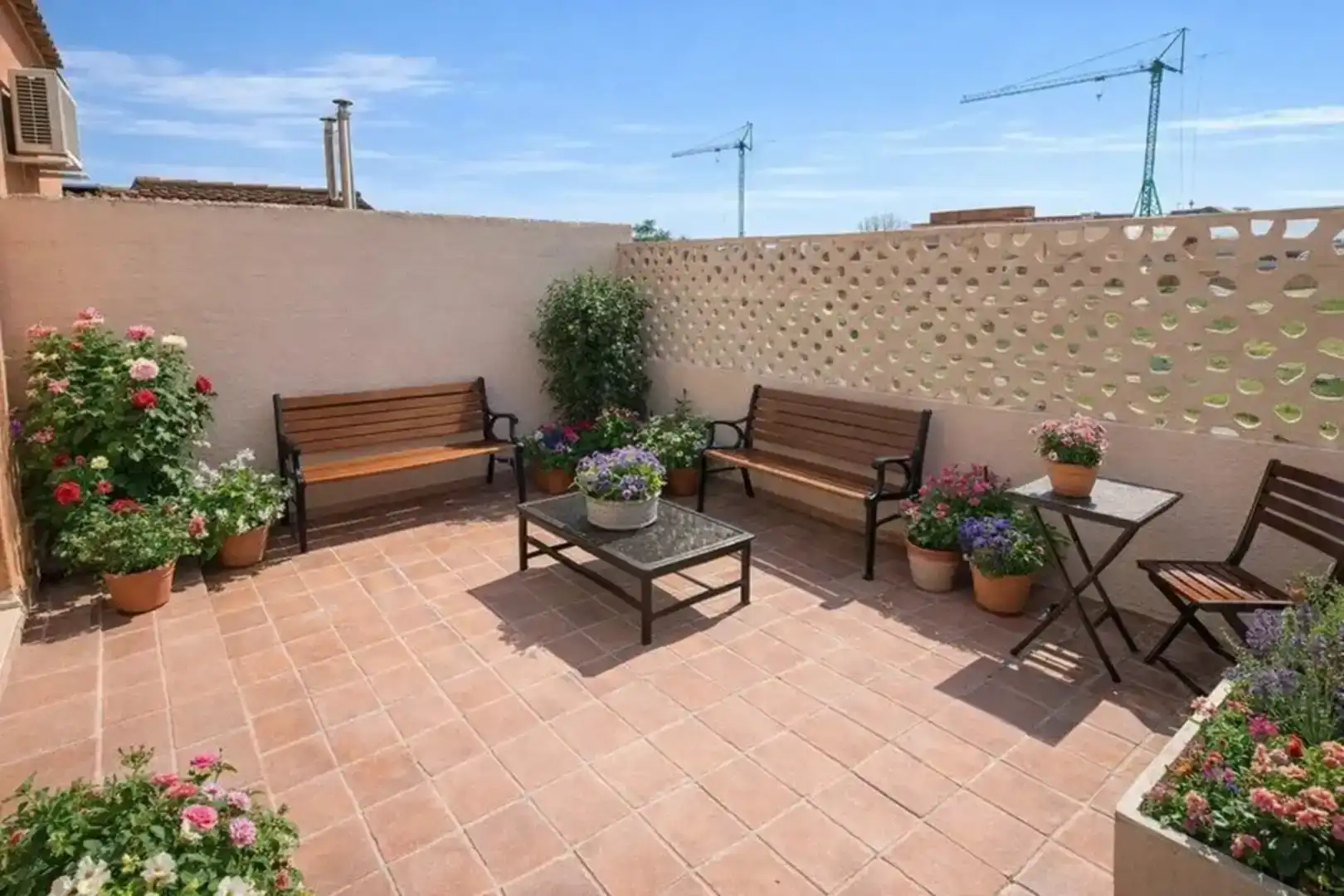 Terrassa de Casa o xalet de lloguer en Mejorada amb Traster, Moblat i Forn