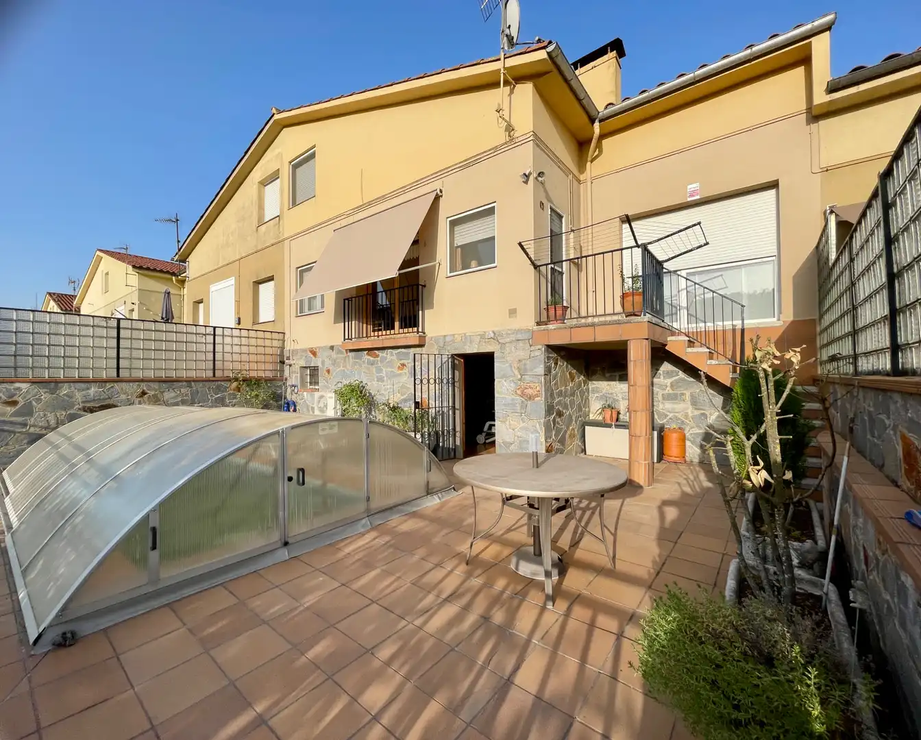 Terraza de Casa o chalet en venta en Sant Pau de Segúries con Aire acondicionado, Jardín privado y Terraza
