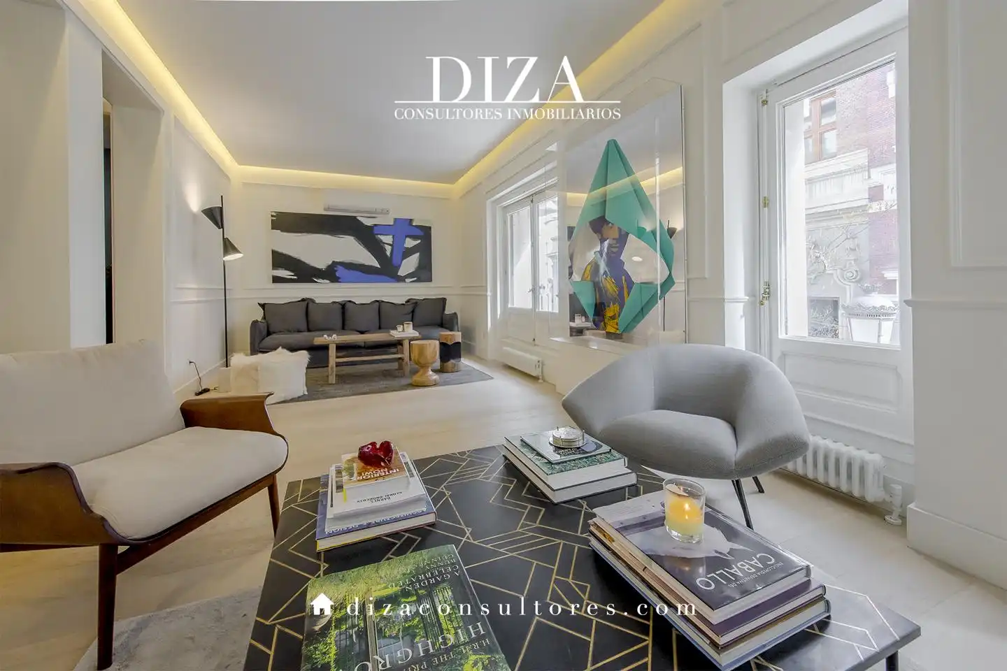Living room of Apartments for sale in Madrid  with Air Conditioner and Heating
