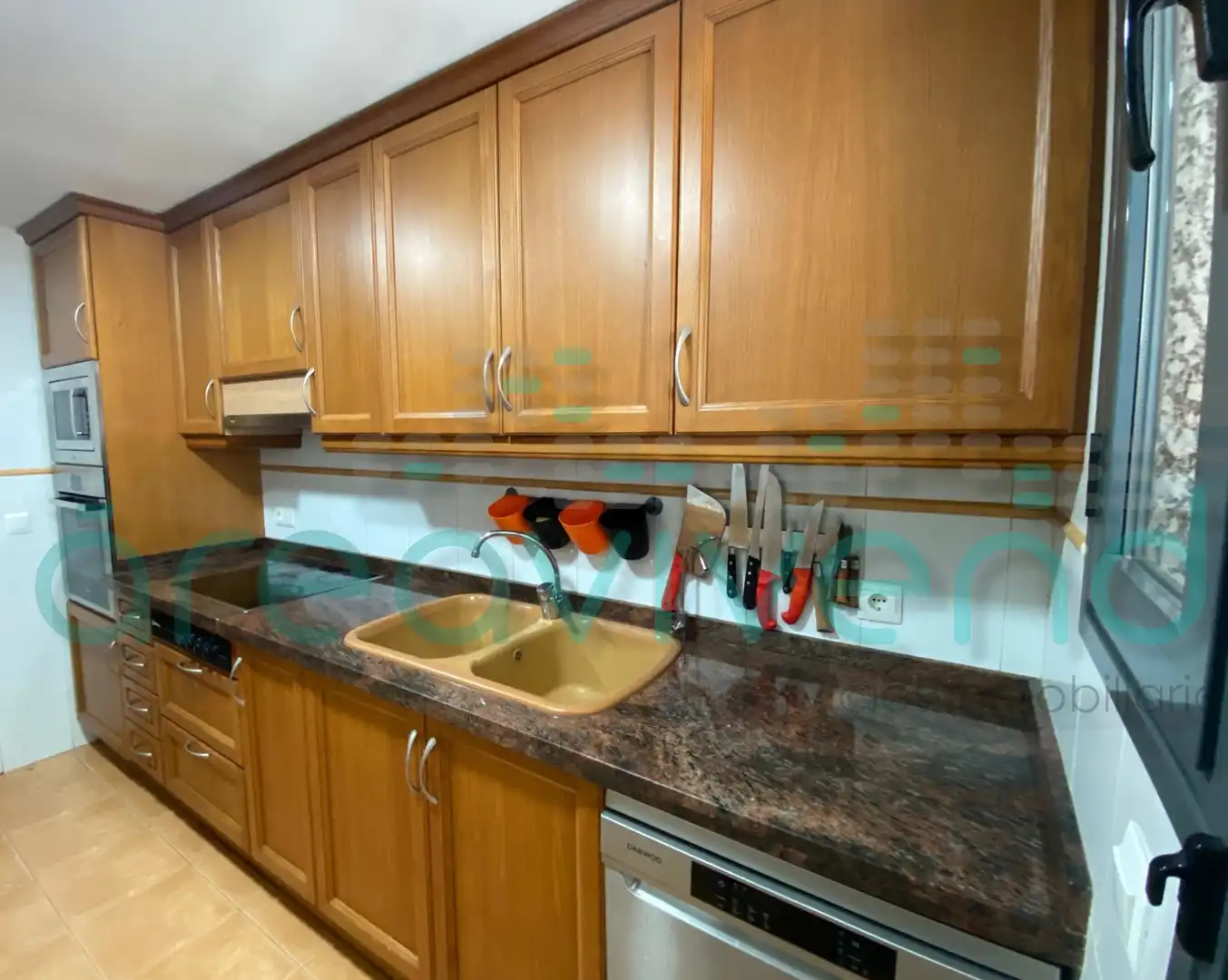 Cocina de Piso en venta en Castellón de la Plana / Castelló de la Plana con Aire acondicionado y Balcón
