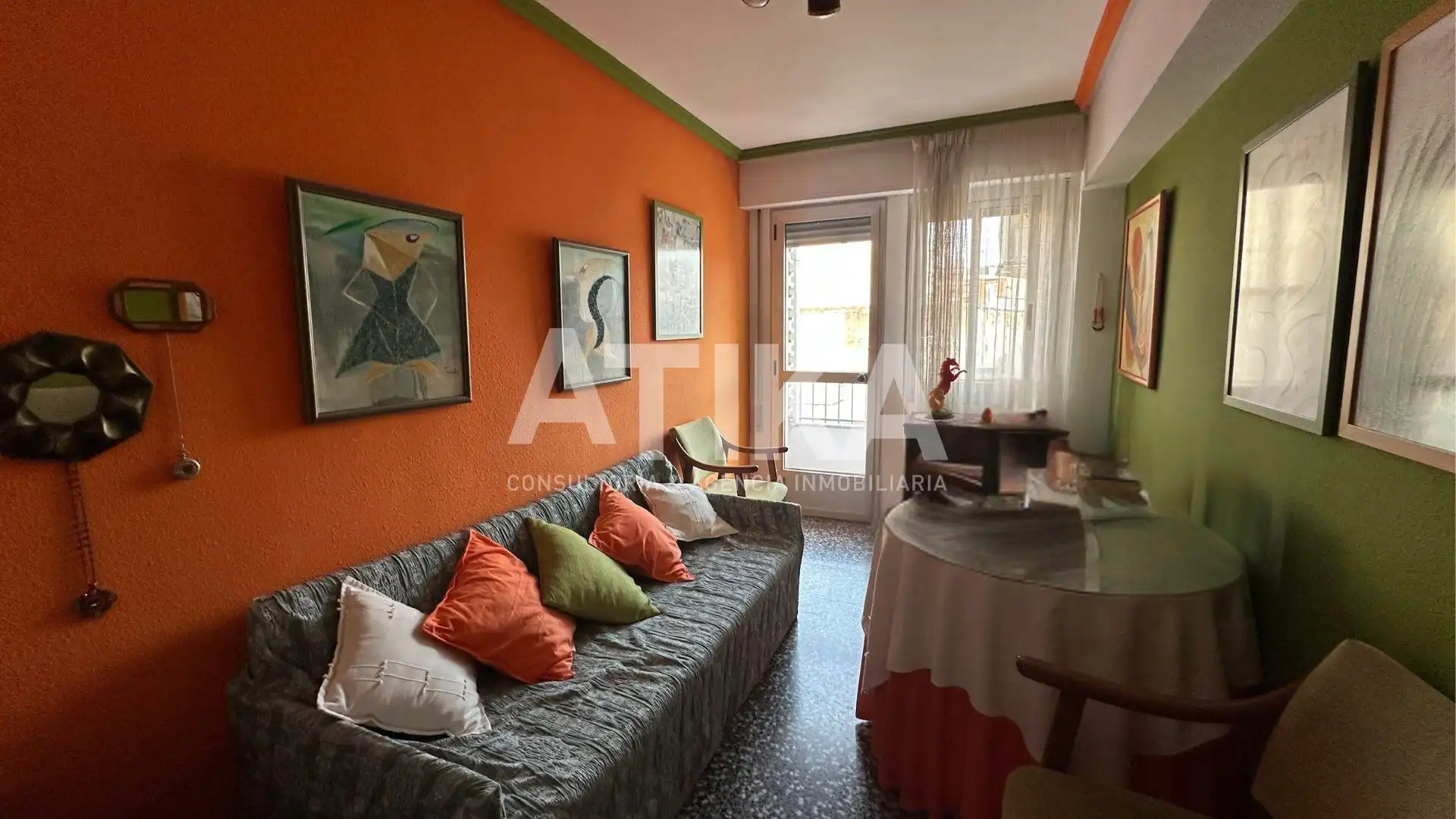Wohnzimmer von Wohnung zum Verkauf in Ontinyent mit Klimaanlage, Heizung und Terrasse