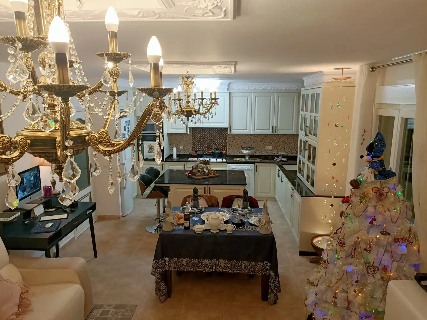 Cocina de Casa o chalet en venta en La Nucia con Aire acondicionado, Jardín privado y Terraza