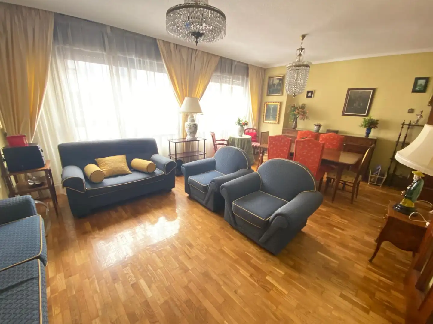Sala de estar de Piso en venta en  Albacete Capital con Aire acondicionado, Calefacción y Parquet