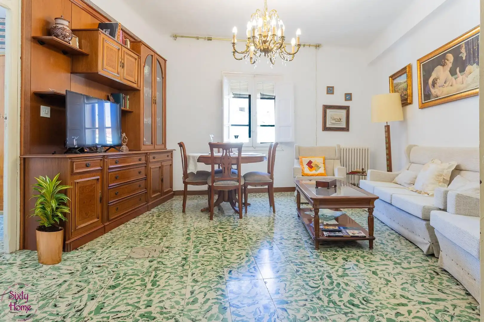 Sala d'estar de Casa o xalet en venda en Andorra (Teruel) amb Jardí privat, Traster i Moblat