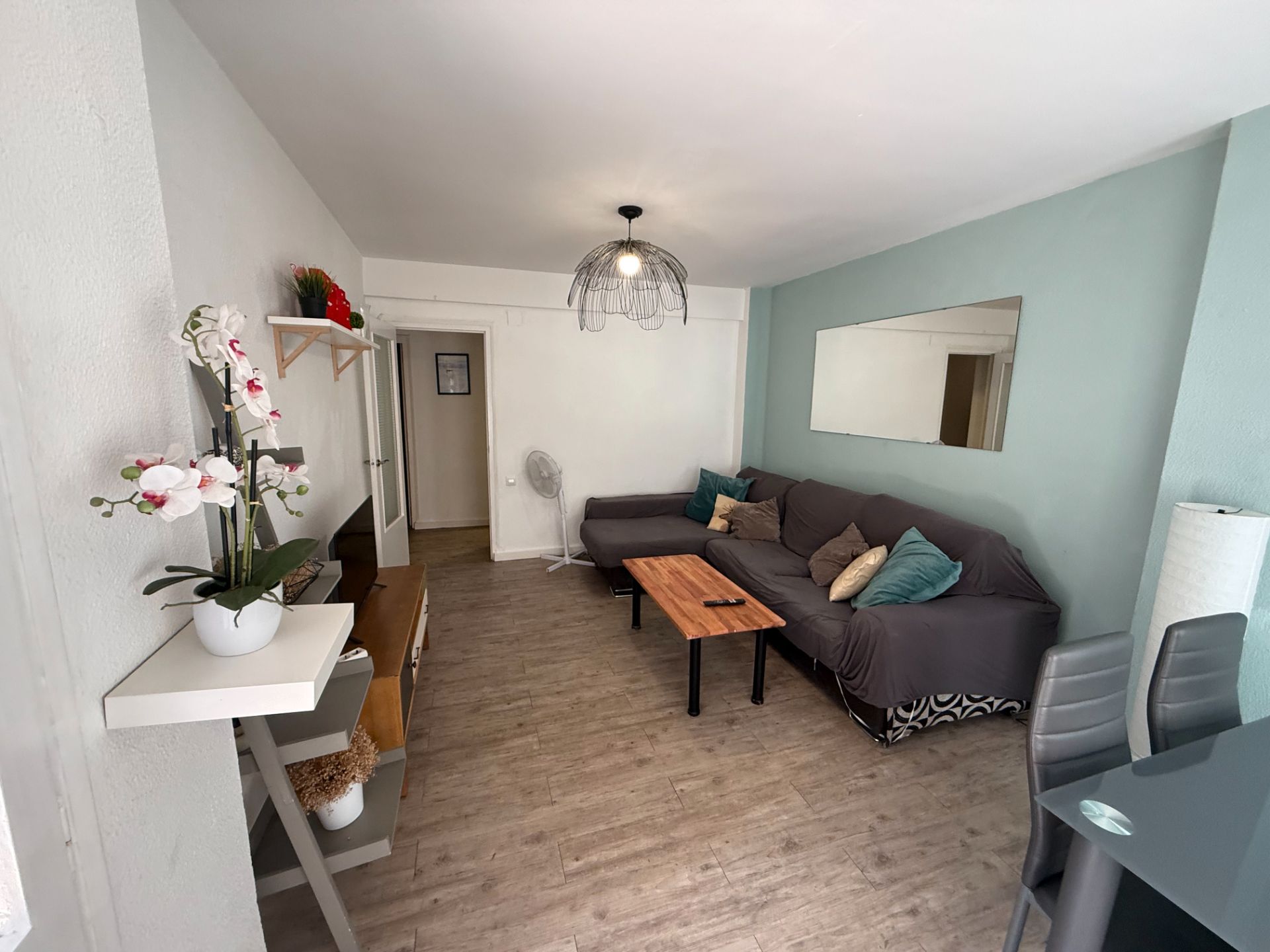 Sala de estar de Piso de alquiler en  Tarragona Capital con Parquet, Amueblado y Horno