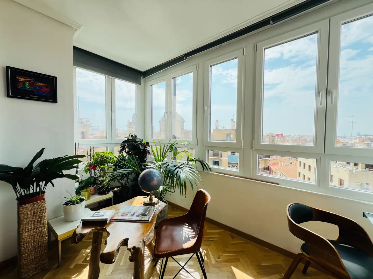 Living room of Flat for sale in Zaragoza  with Air Conditioner, Heating and Parquet flooring