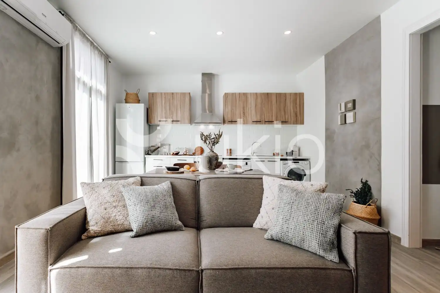Sala d'estar de Apartament de lloguer en Barcelona amb Aire condicionat, Moblat i Forn