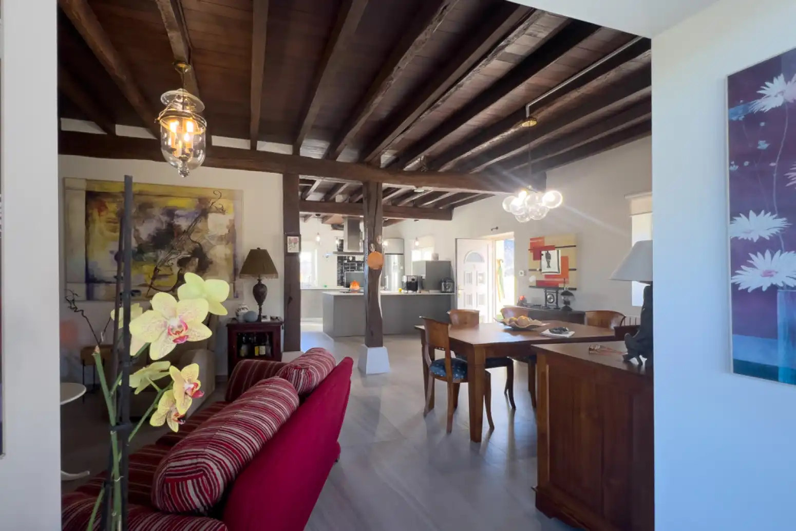 Living room of Houses for sale in Cartes  with Heating, Parquet flooring and Terrace