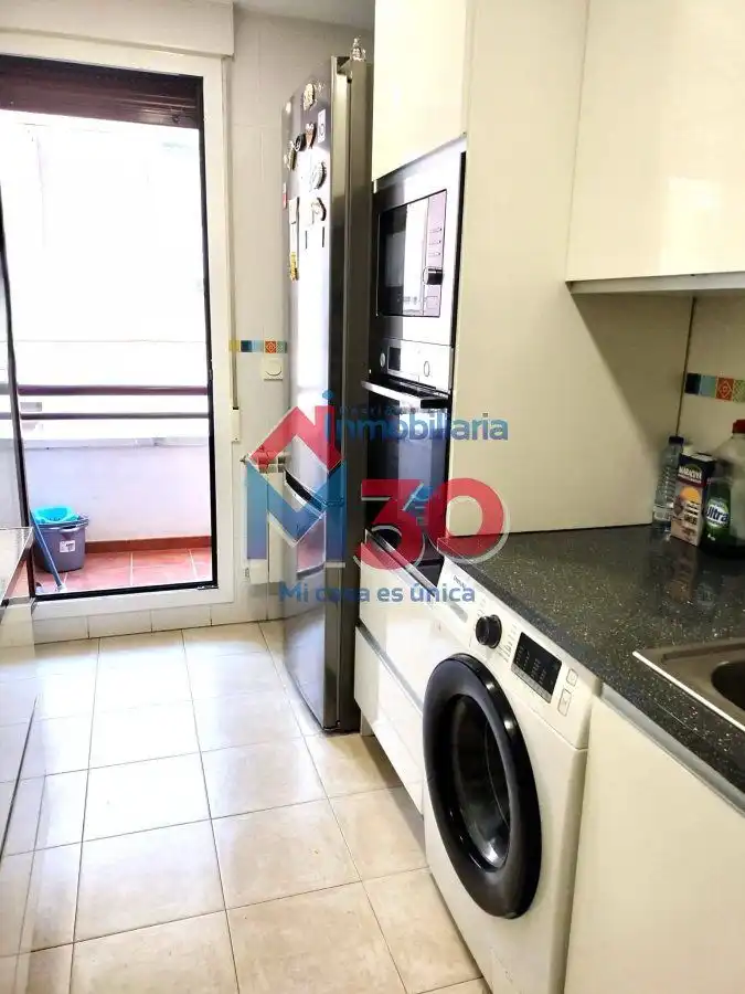 Küche von Wohnung zum Verkauf in Miranda de Ebro mit Heizung, Parkett und Terrasse