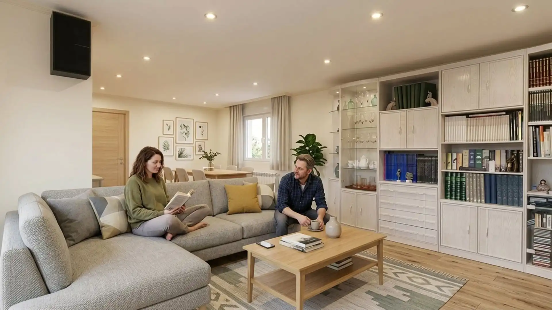 Living room of Houses for sale in Viladecavalls  with Air Conditioner, Heating and Private garden