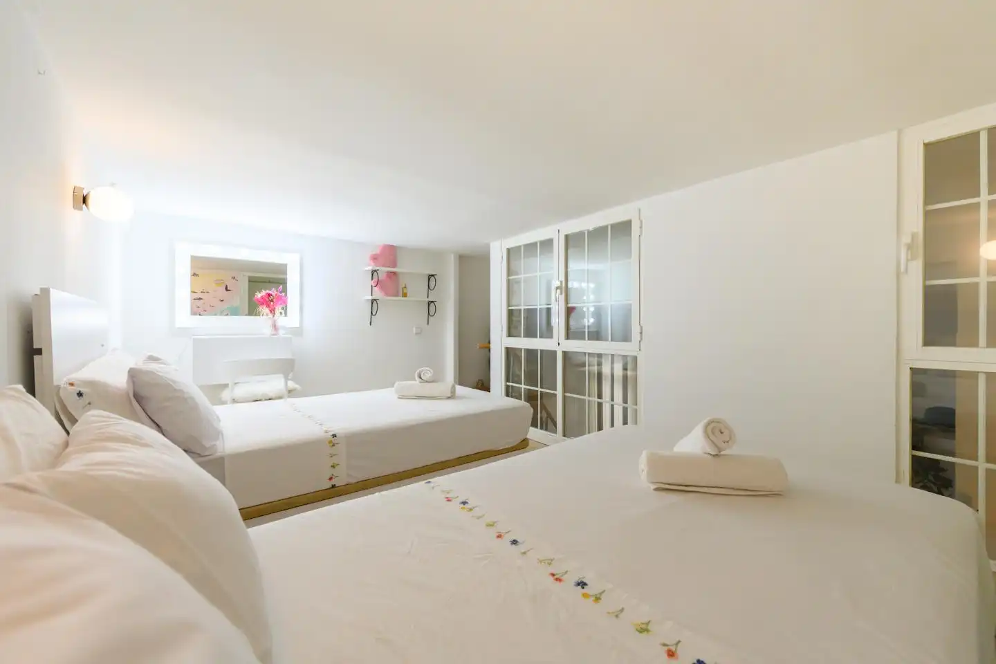Schlafzimmer von Maisonette zur Miete in Madrid mit Klimaanlage, Möbliert und Internet