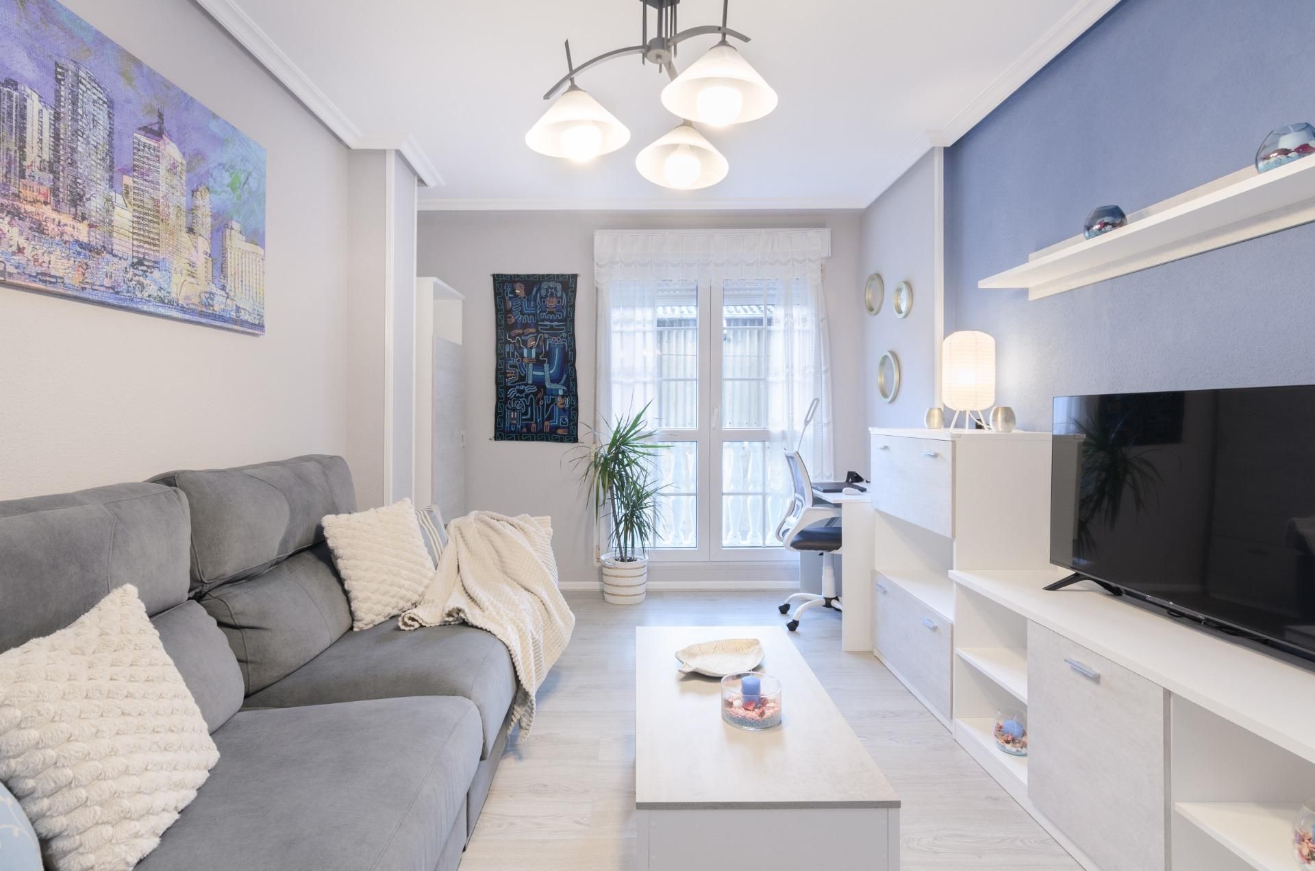 Sala de estar de Piso en venta en Langreo con Calefacción, Terraza y Trastero