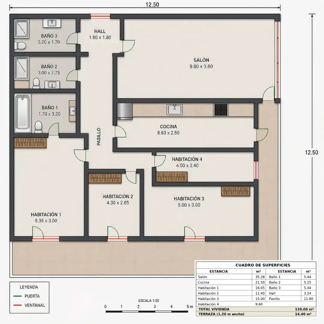 Piso en venta en Laredo