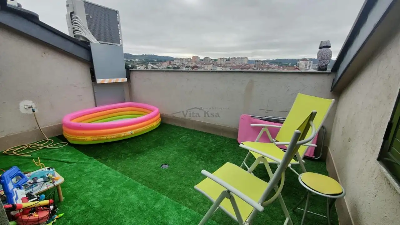 Terrassa de Dúplex en venda en Ourense Capital  amb Aire condicionat, Calefacció i Terrassa
