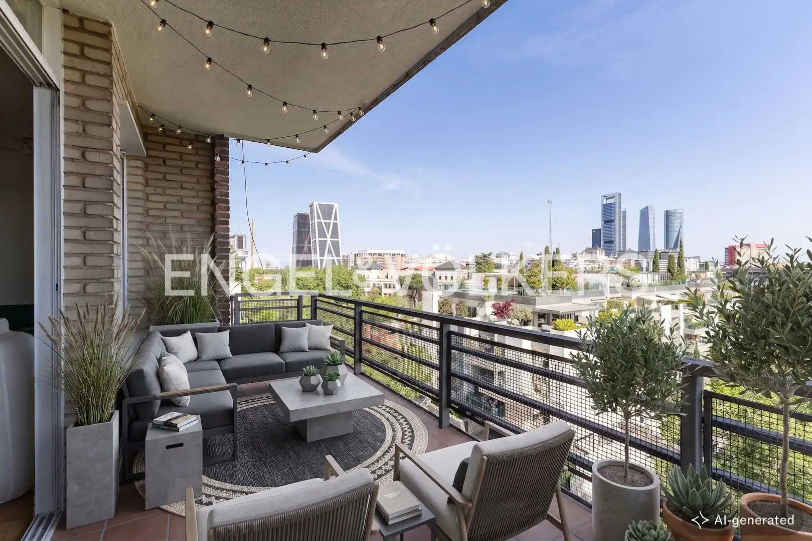 Terrasse von Wohnung zum Verkauf in Madrid mit Klimaanlage, Heizung und Privatgarten