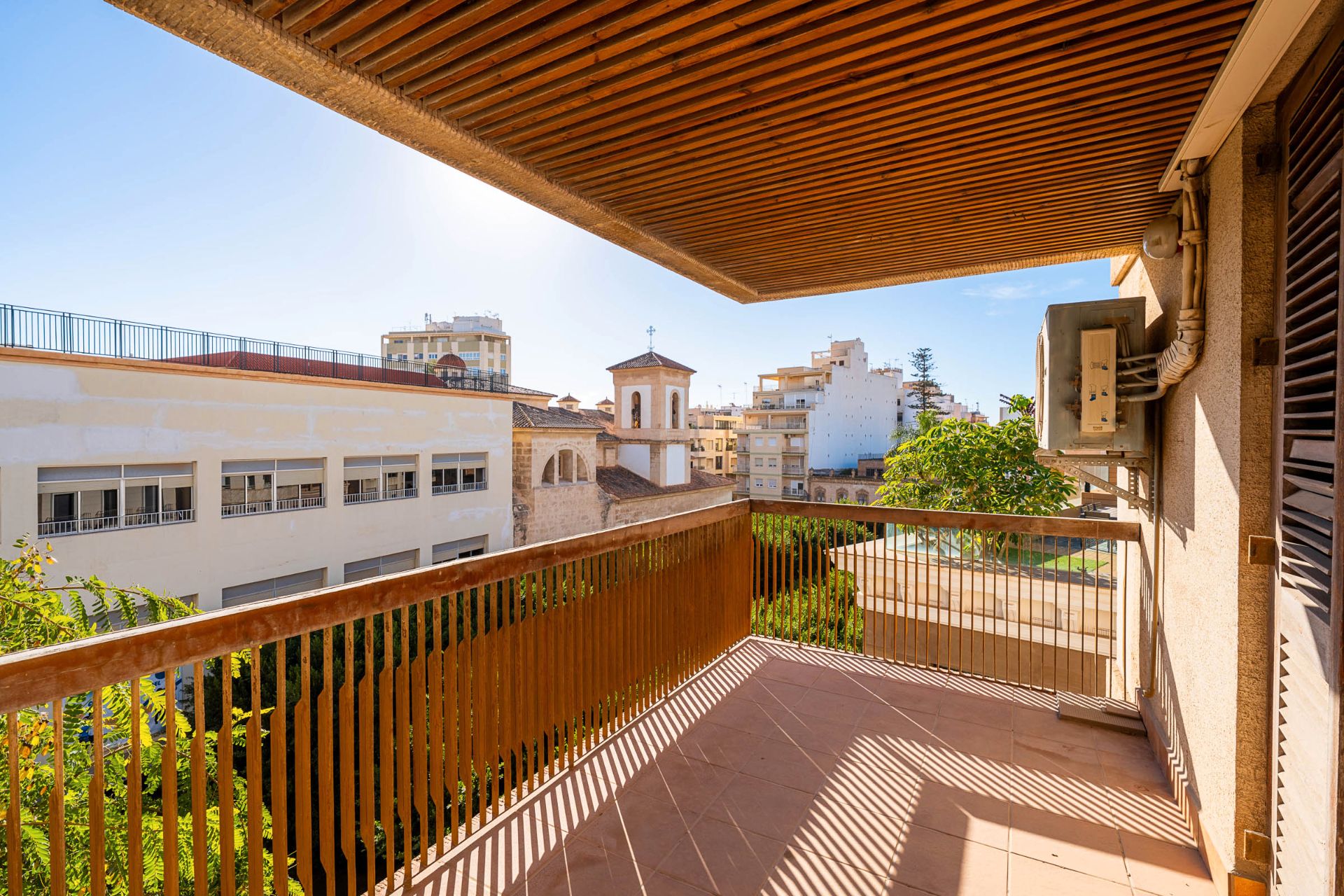 Terrace of Flat for sale in  Almería Capital  with Air Conditioner, Terrace and Furnished