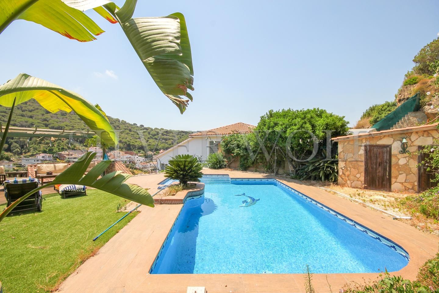 Vista exterior de Casa o xalet en venda en Sant Fost de Campsentelles amb Calefacció, Jardí privat i Terrassa
