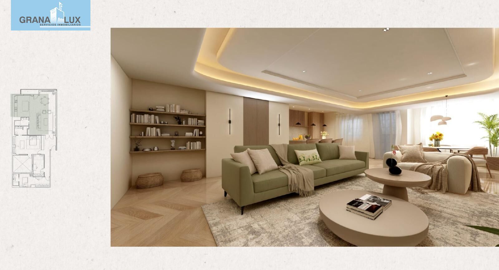 Sala d'estar de Pis en venda en  Granada Capital amb Calefacció i Terrassa