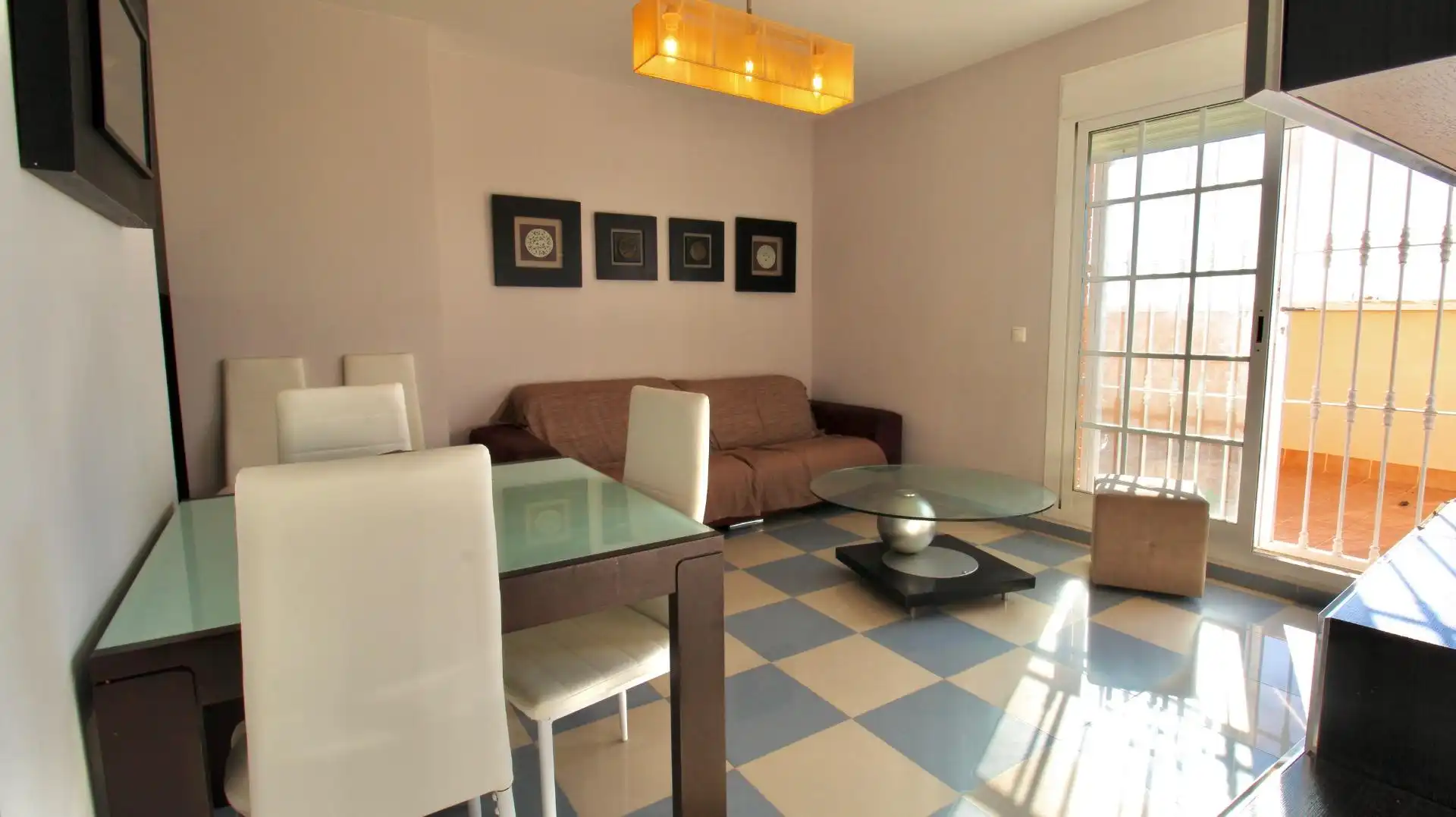 Sala de estar de Ático en venta en Roquetas de Mar con Aire acondicionado, Calefacción y Terraza