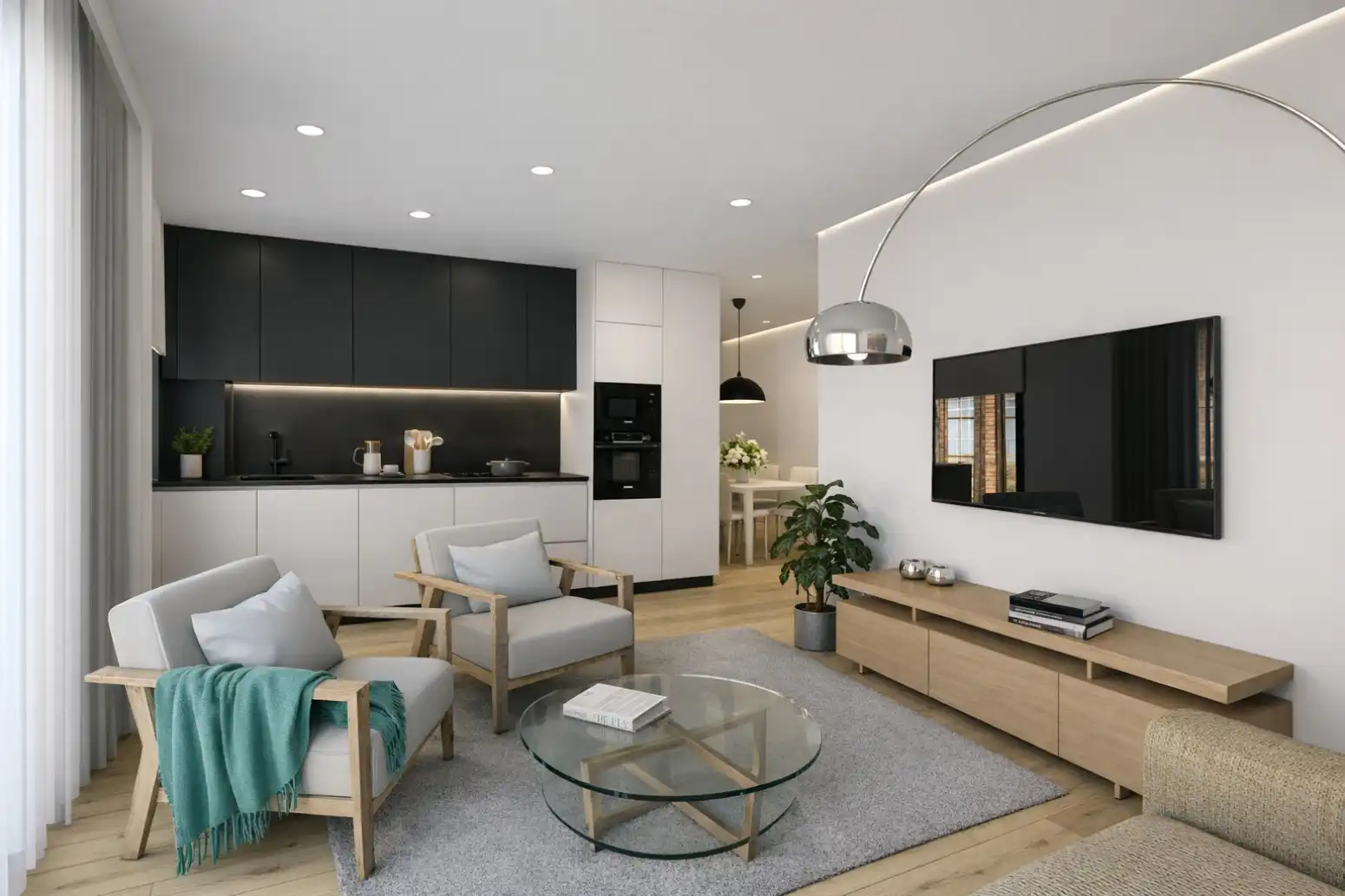 Living room of Flat for sale in Gavà  with Terrace and Balcony