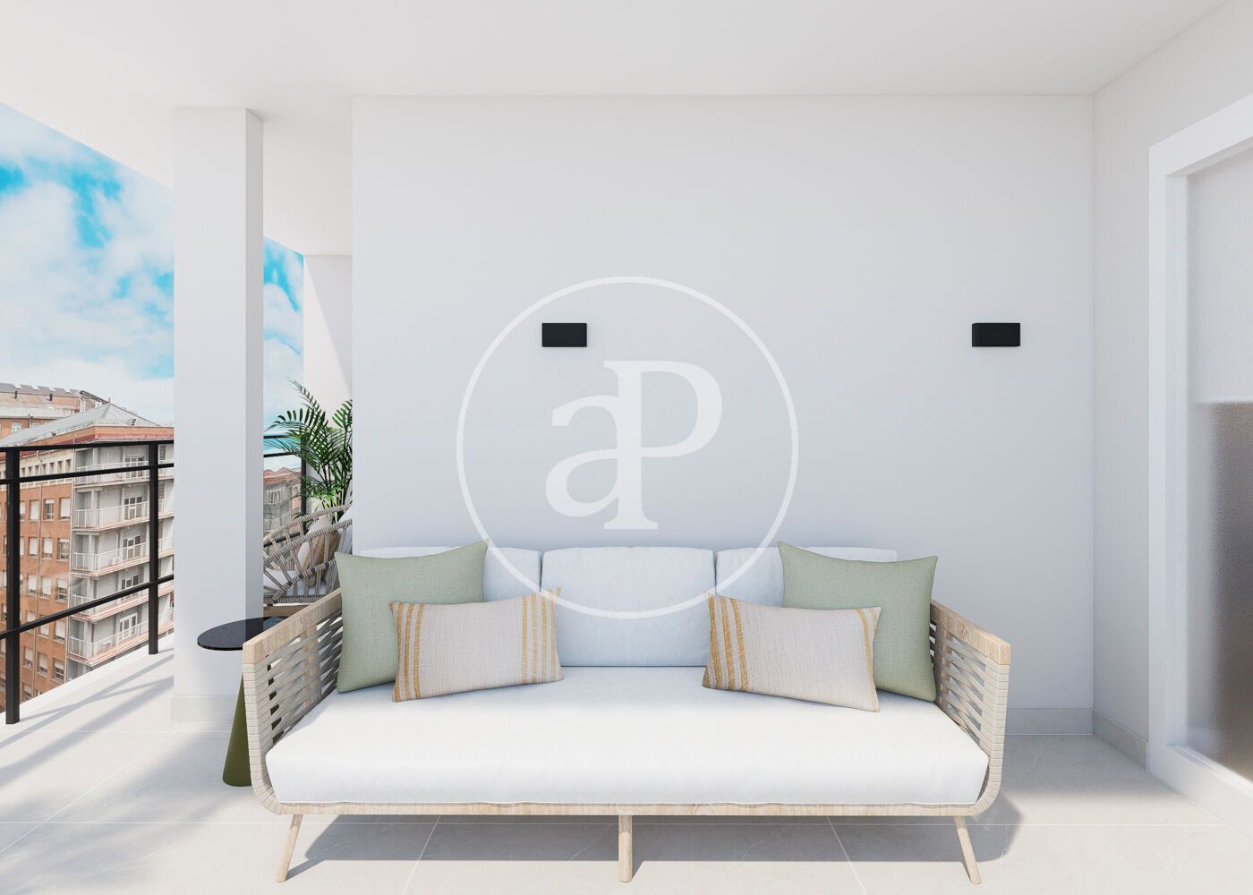 Sala d'estar de Pis en venda en  Madrid Capital amb Aire condicionat, Calefacció i Terrassa