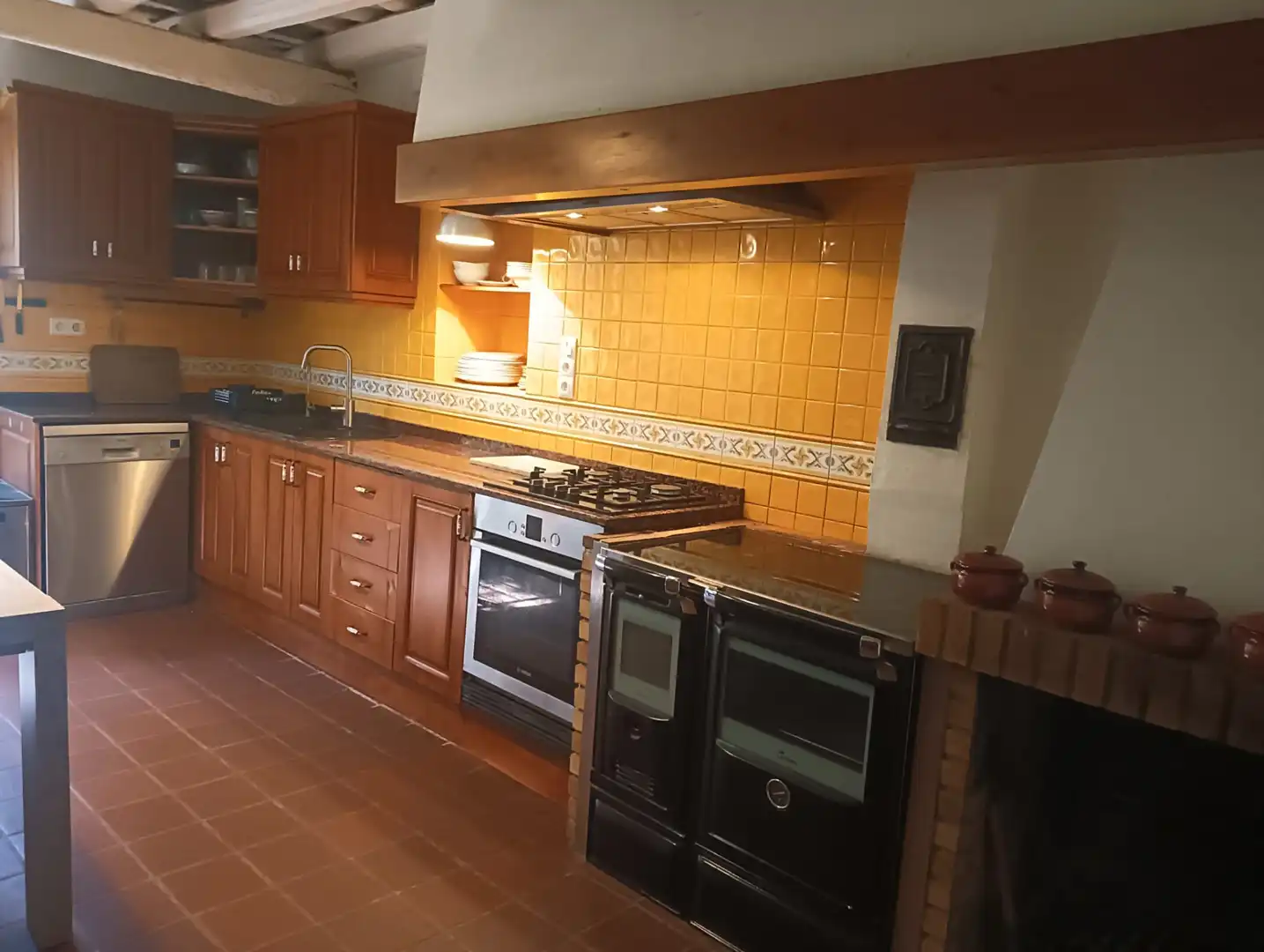Cocina de Finca rústica en venta en Vallgorguina con Calefacción, Jardín privado y Horno