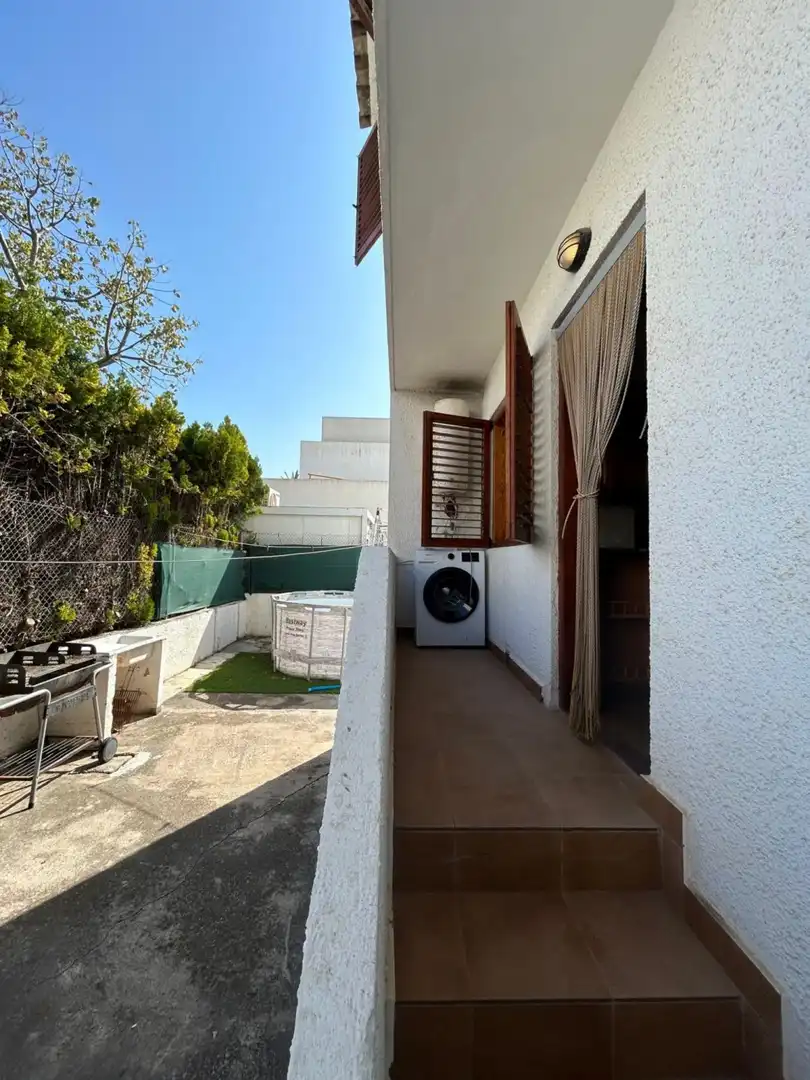 Terraza de Casa o chalet de alquiler en La Pobla de Farnals con Aire acondicionado, Terraza y Piscina