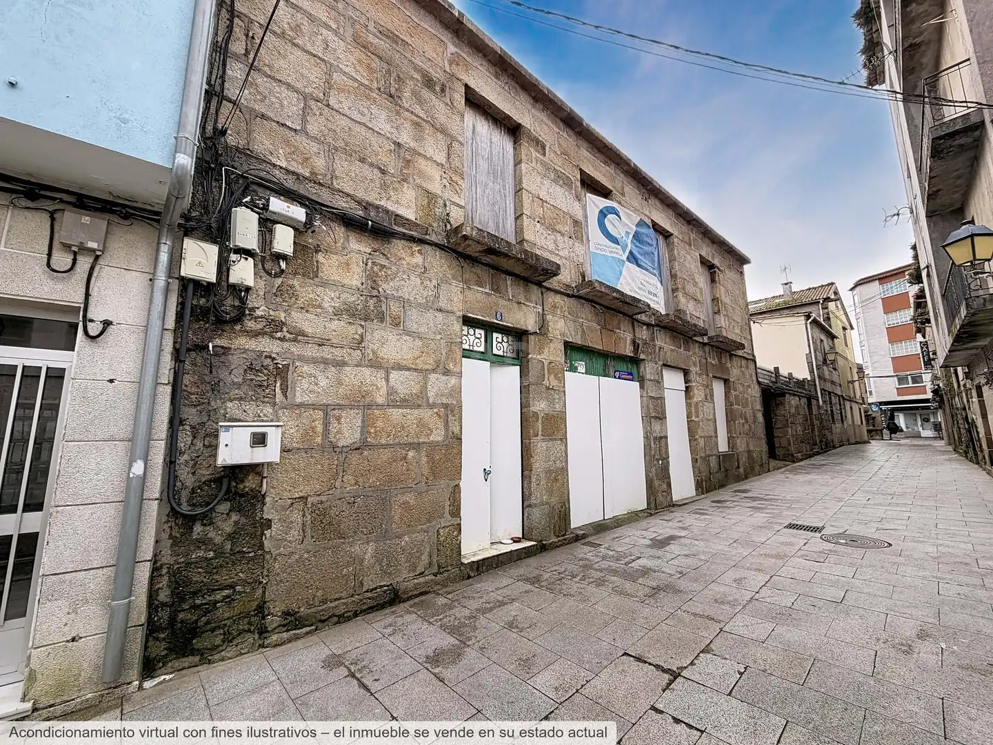 Vista exterior de Casa adosada en venta en Cambados con Aire acondicionado, Calefacción y Terraza
