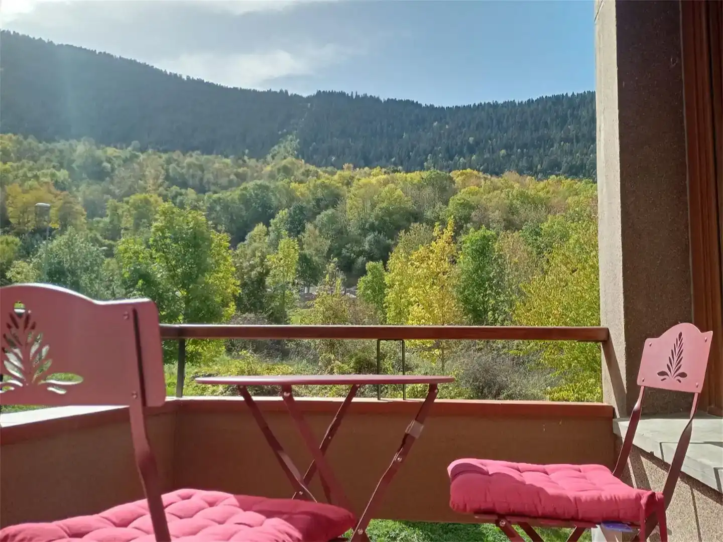 Terrasse von Wohnung zur Miete in Vielha e Mijaran mit Privatgarten, Parkett und Abstellraum