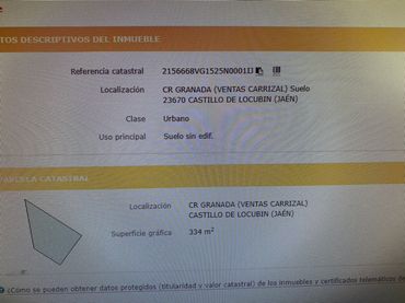 Terreno residencial en venta en Castillo de Locubín