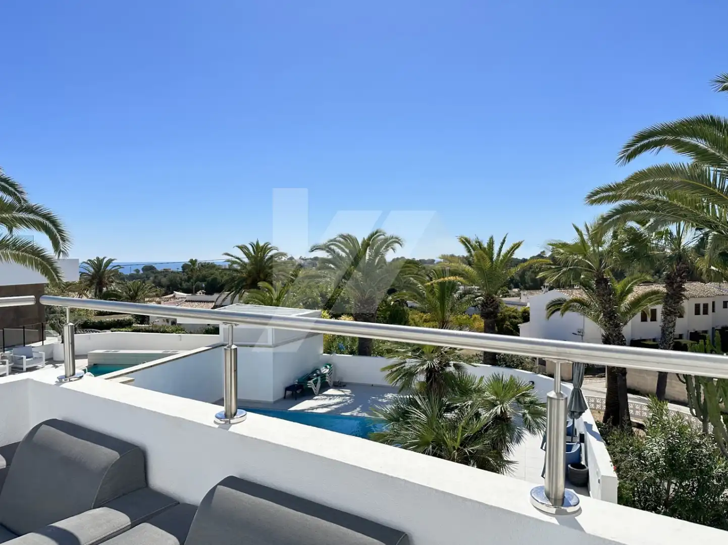 Terrassa de Casa o xalet en venda en Moraira amb Aire condicionat, Calefacció i Jardí privat