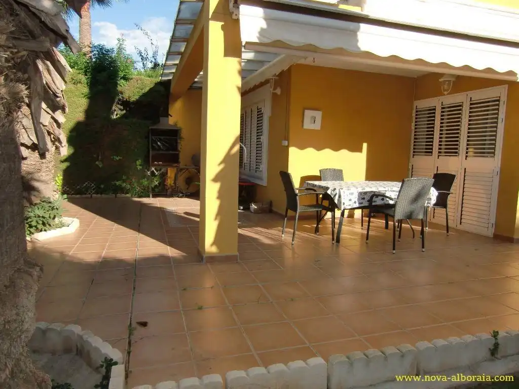 Terraza de Casa adosada en venta en Bétera con Aire acondicionado, Calefacción y Jardín privado