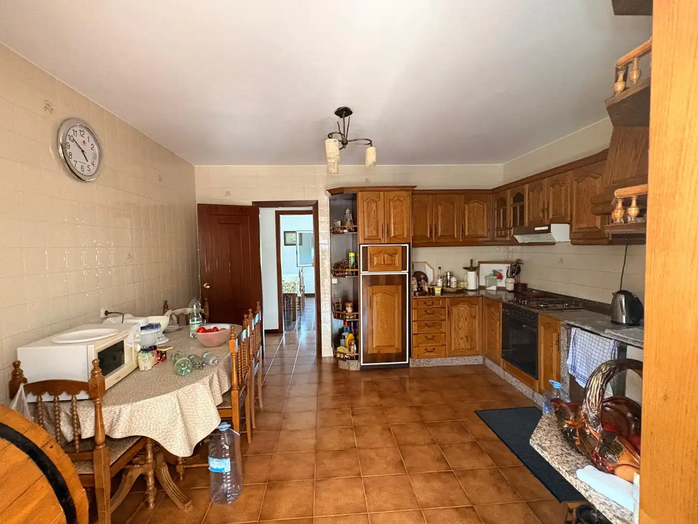 Cuina de Casa o xalet en venda en Teo amb Calefacció, Jardí privat i Terrassa
