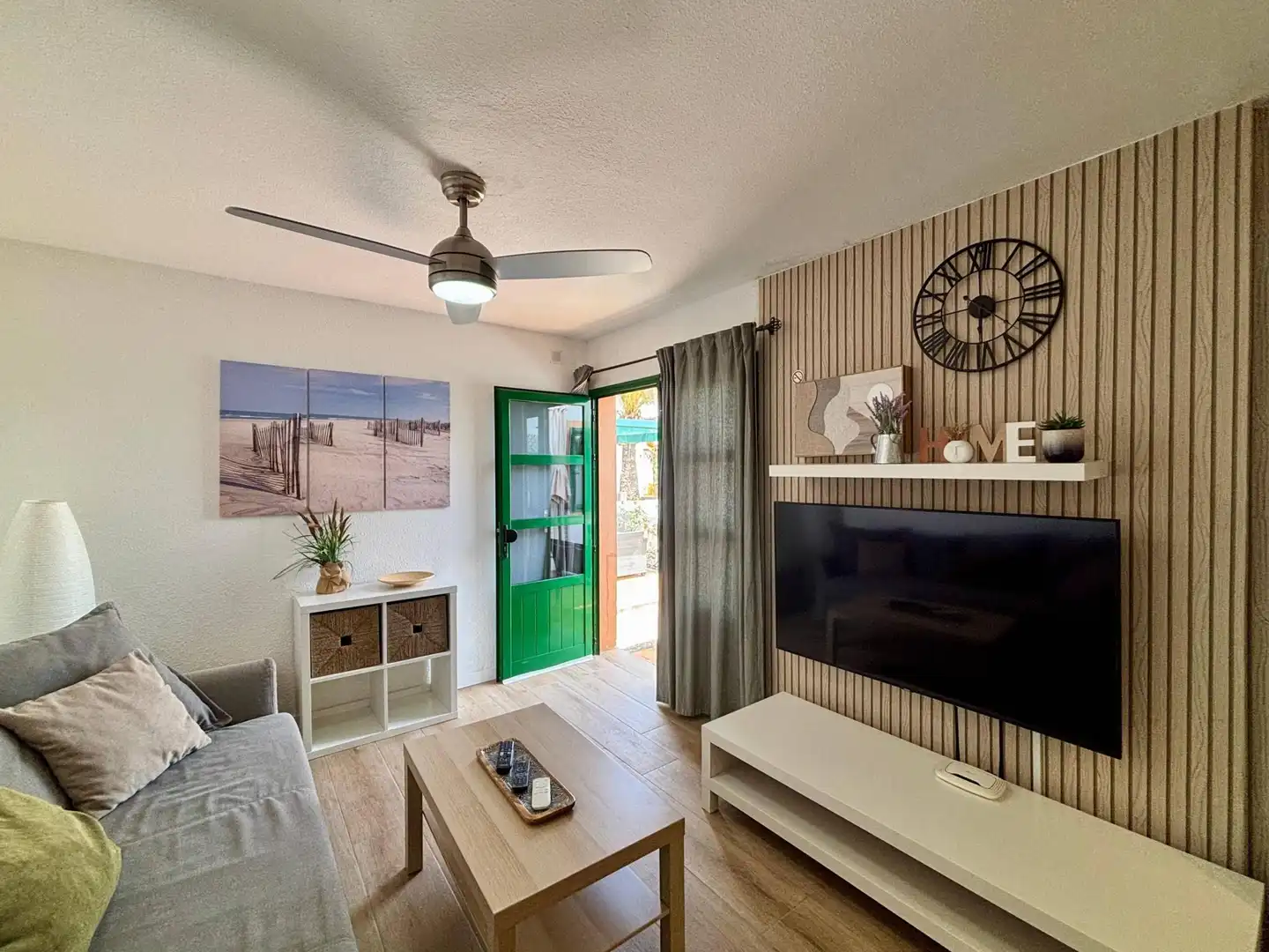 Sala d'estar de Apartament en venda en Antigua amb Jardí privat, Terrassa i Moblat