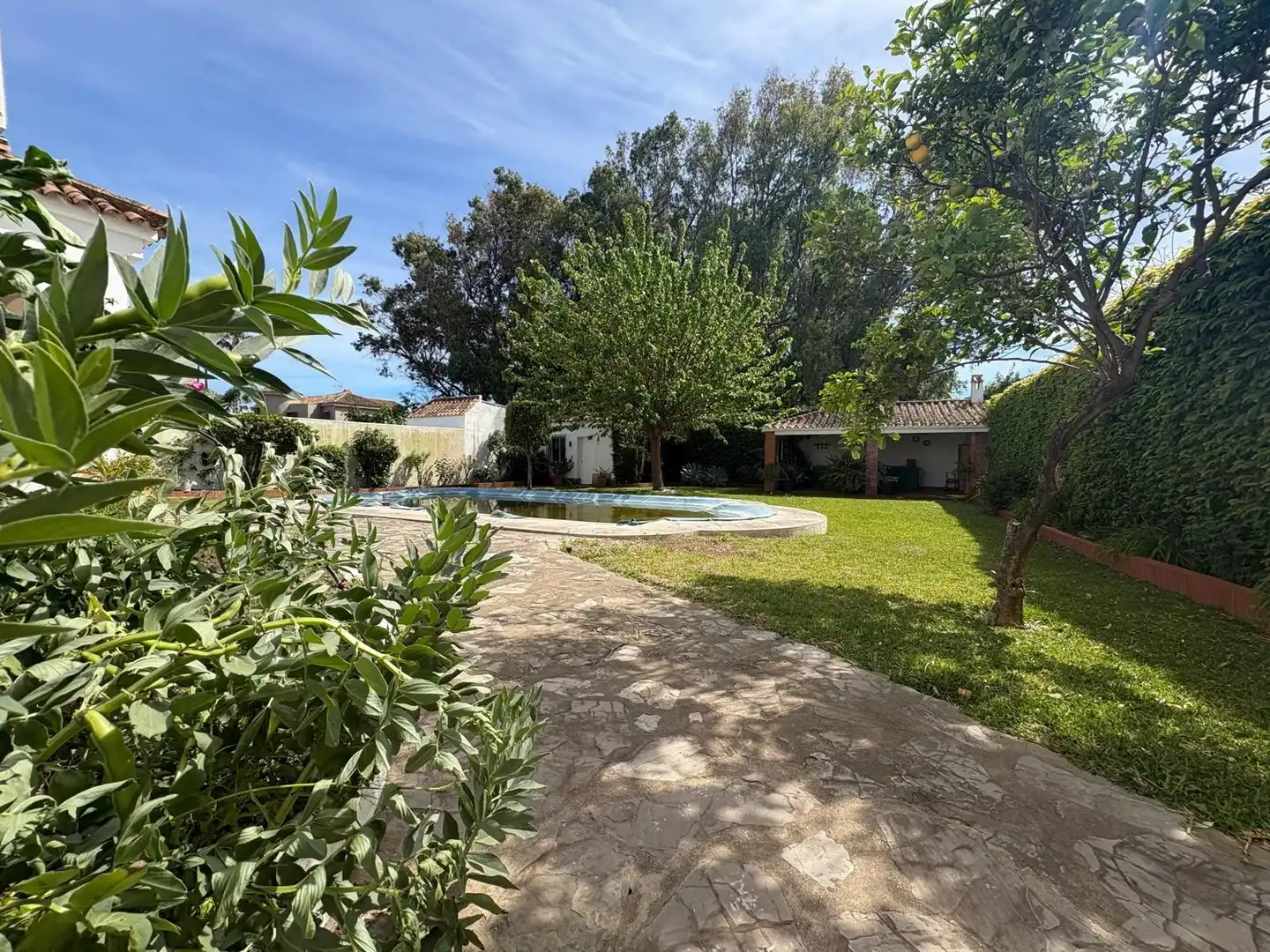 Garden of Houses for sale in Algeciras  with Air Conditioner, Private garden and Terrace