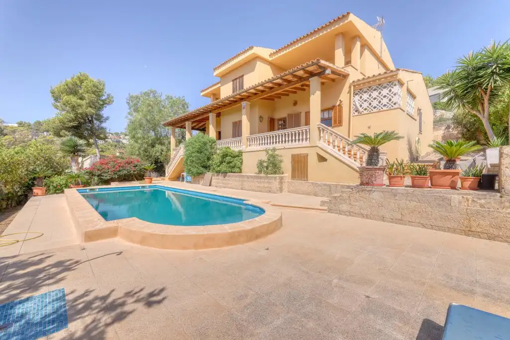 Exterior view of Houses for sale in Calvià  with Air Conditioner, Private garden and Terrace